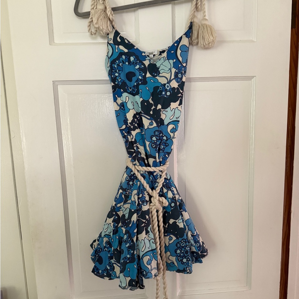 RHODE Casey Dress Size S | Blue Abstract Print | Boho Summer Dress - Picture 3 of 7